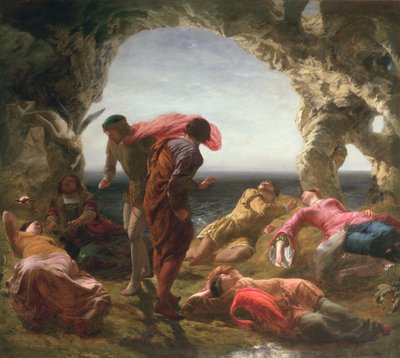 Scene from The Tempest, 1856 by Paul Falconer Poole